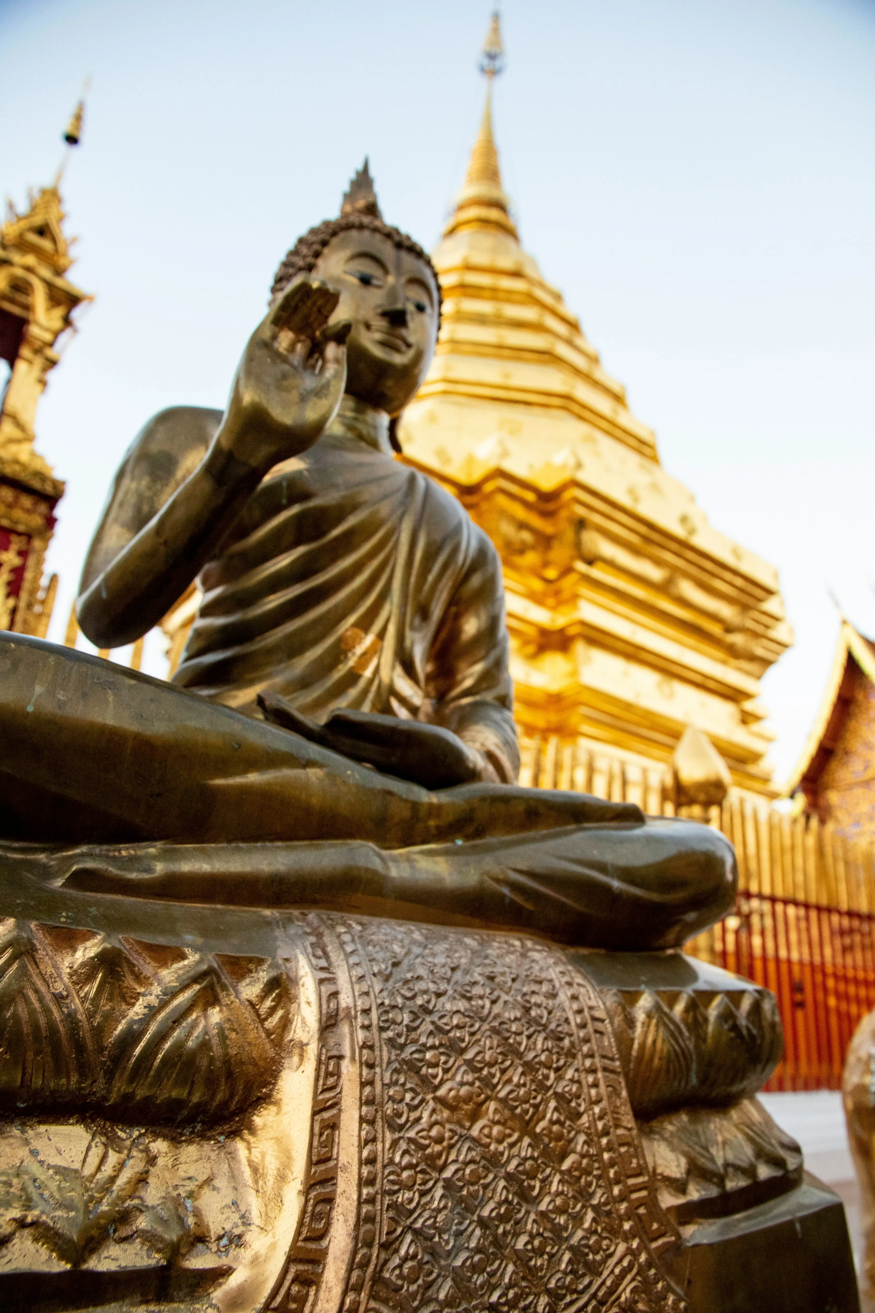 Historic temples, Karen village traditions, waterfalls, and bamboo rafting - Culture Tour Chiang Mai
